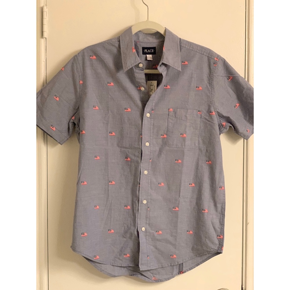 Children’s Place American Flag Button Up